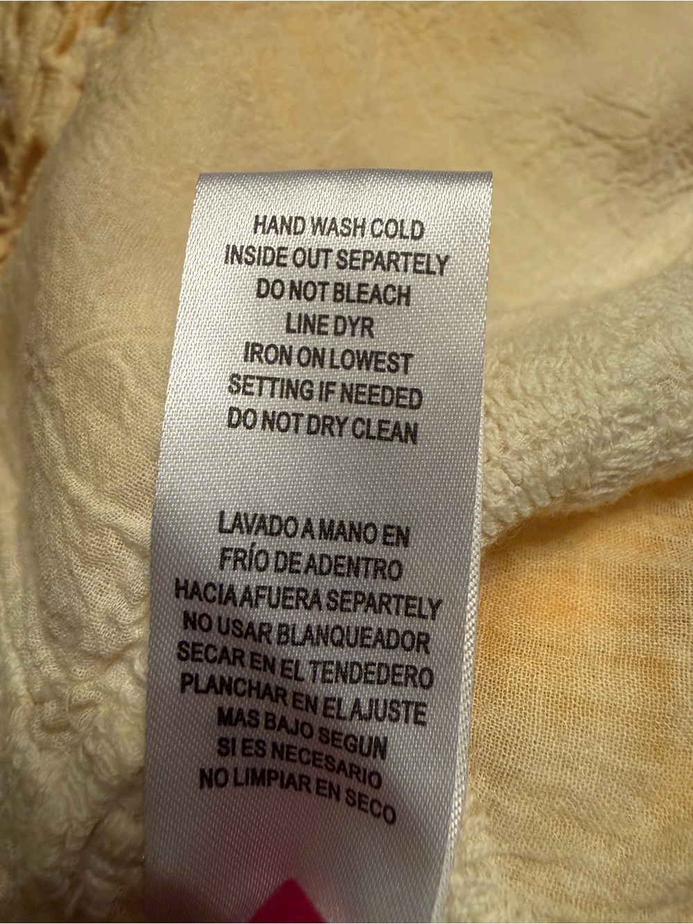 Democracy Boho Cottagecore Lace Trim Top - Soft Lemon Yellow - Picture 9 of 10
